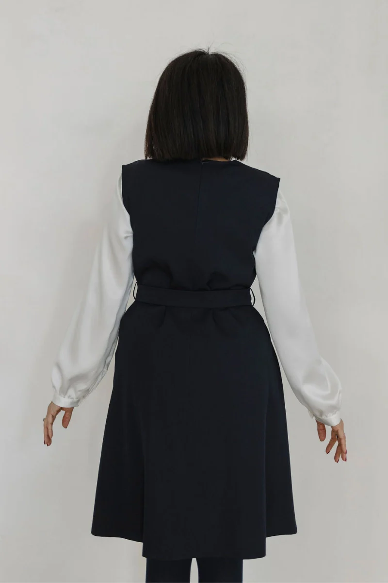 Abito scamiciato donna invernale "London" 100% lana - Image 4