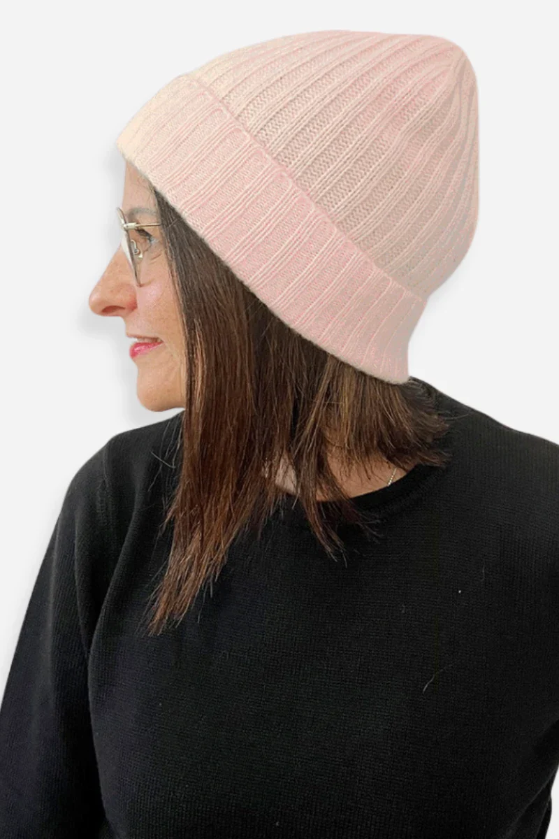 Berretto in cashmere a costine - Unisex - Image 7