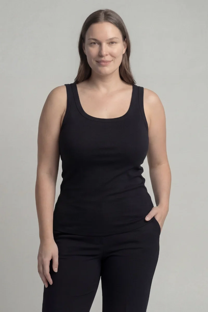 Canotta donna classica in bamboo - Image 3