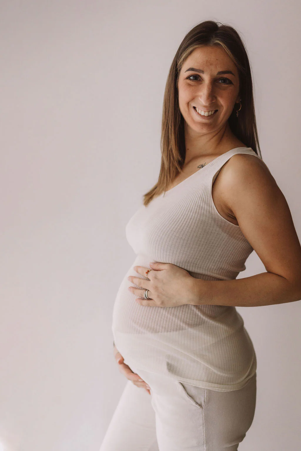 Canotta intima donna spalla larga in Lana e Seta - Image 10
