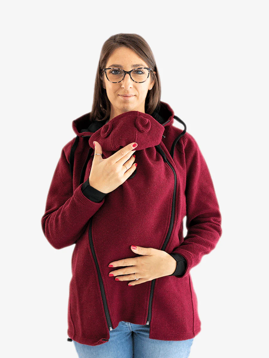 Cappotto per portare donna 3 in 1 in Lana "Abbracci" - Image 9