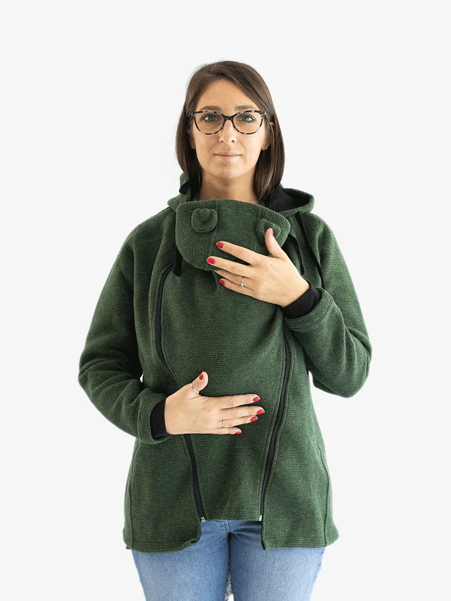 Cappotto per portare donna 3 in 1 in Lana "Abbracci" - Image 10