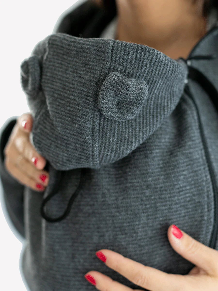 Cappotto per portare donna 3 in 1 in Lana "Abbracci" - Image 4