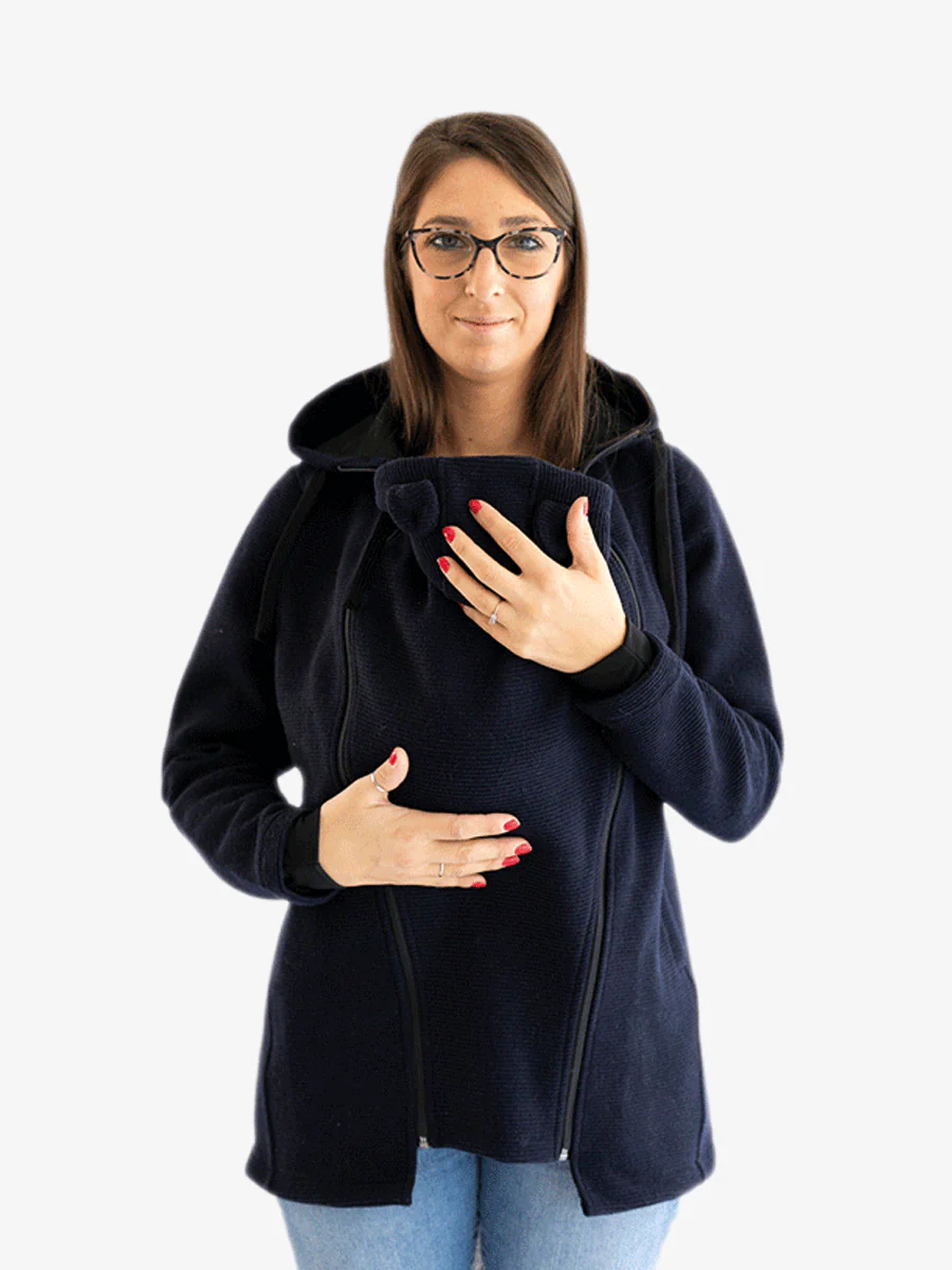 Cappotto per portare donna 3 in 1 in Lana "Abbracci" - Image 7