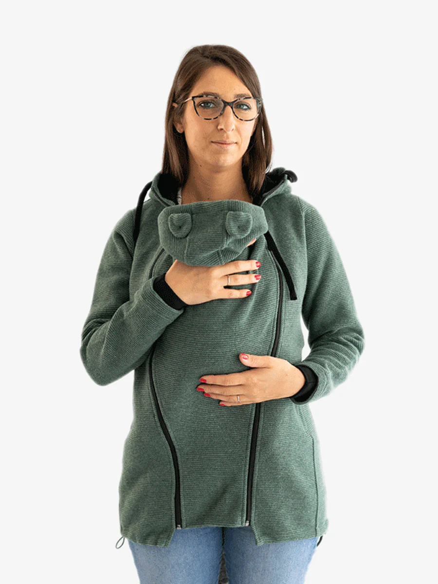 Cappotto per portare donna 3 in 1 in Lana "Abbracci" - Image 8