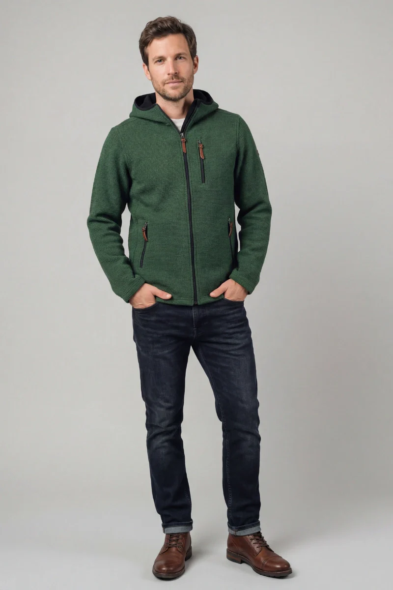 Cappotto Uomo con cappuccio in Lana - Image 5