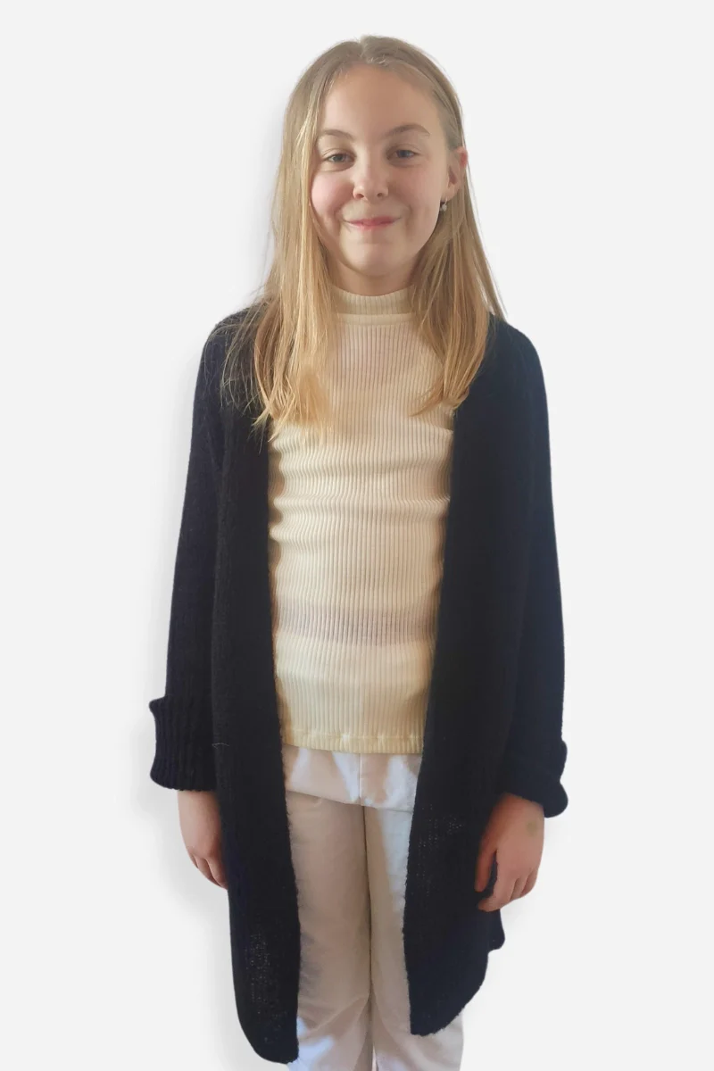 Cardigan corto donna in lana mohair Nuvoletta - Image 7