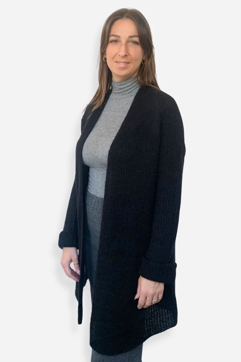 Cardigan lungo donna Nuvola in lana mohair - Image 10
