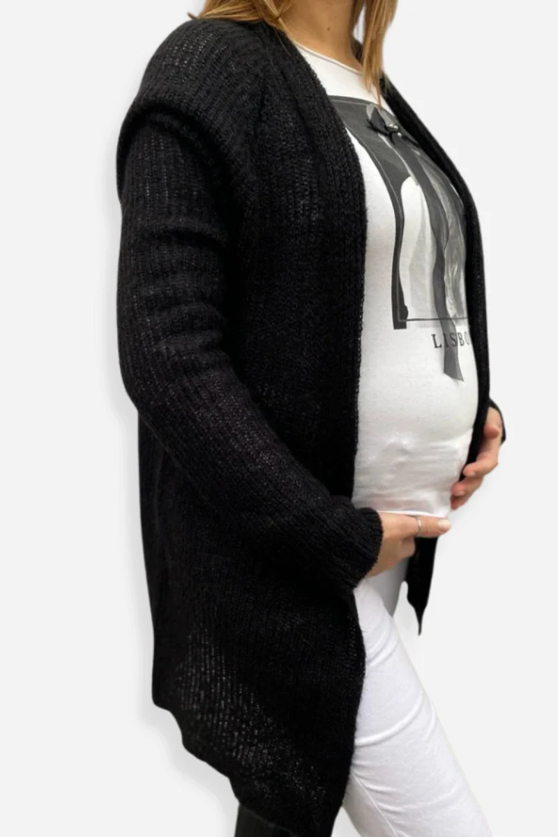 Cardigan lungo donna Nuvola in lana mohair - Image 11