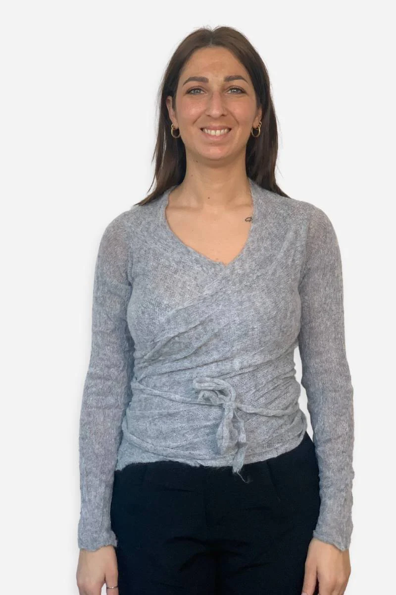 Cardigan Scaldacuore Nuvola donna in mohair - Image 6