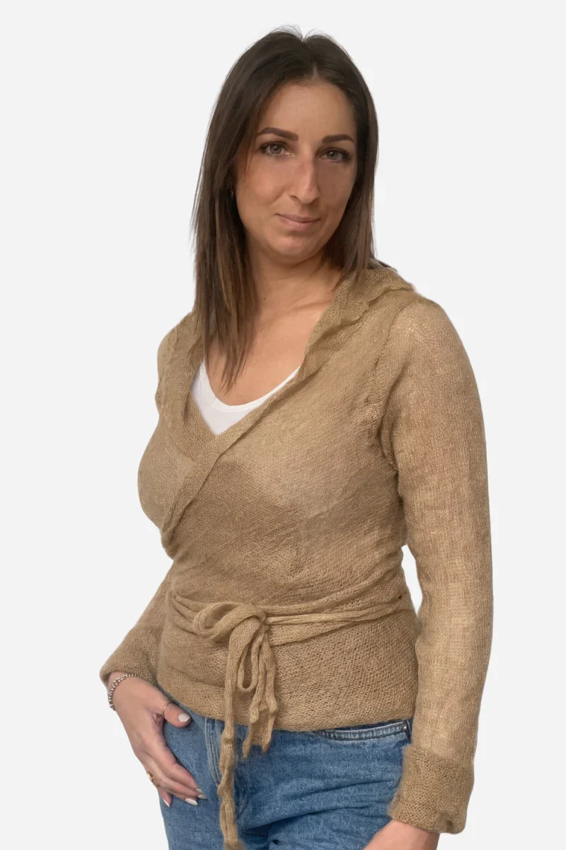 Cardigan Scaldacuore Nuvola donna in mohair - Image 8