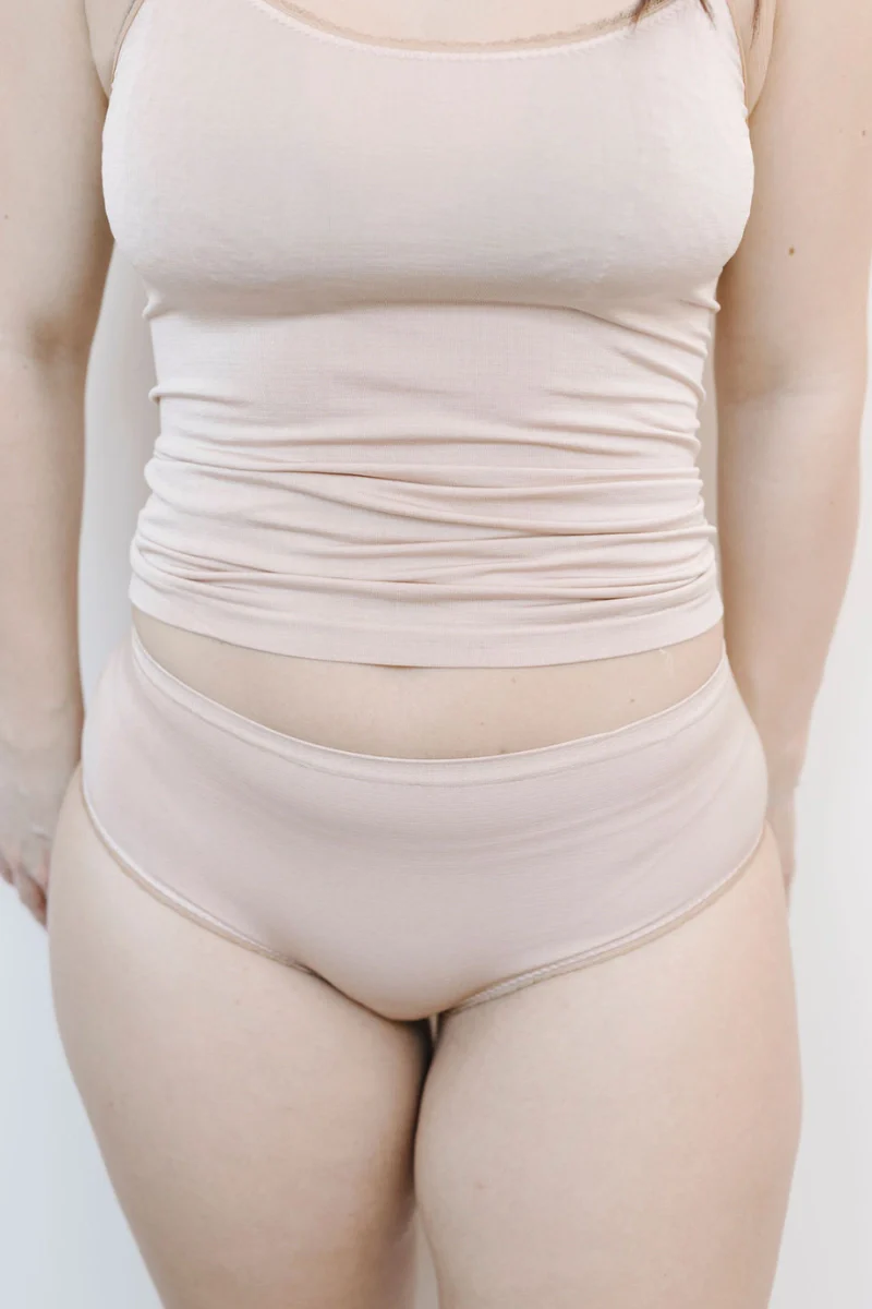 Culotte vita alta donna in seta vegetale - Image 5