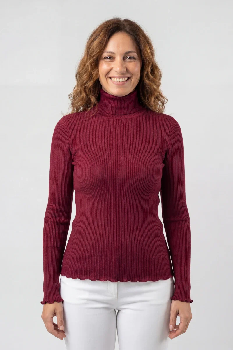 Dolcevita donna in Lana e Seta manica lunga - Image 10