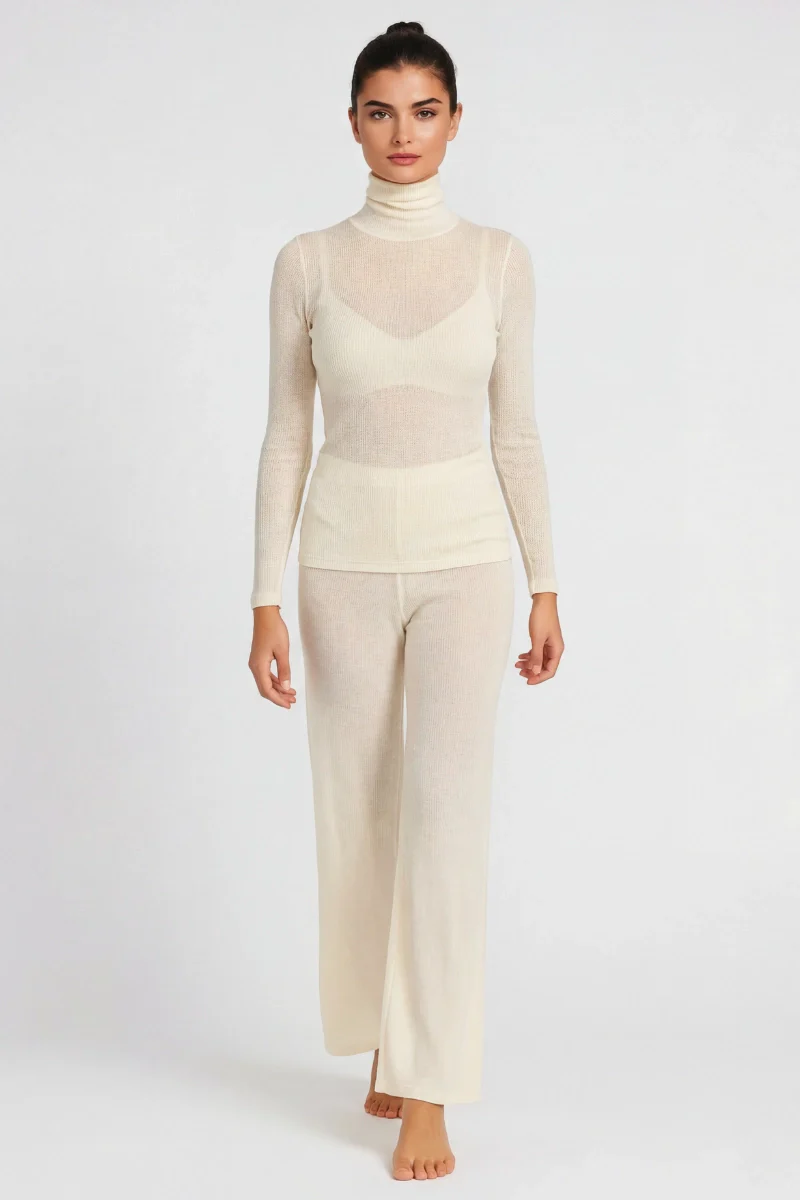 Dolcevita modal cashmere donna collo alto - Image 3