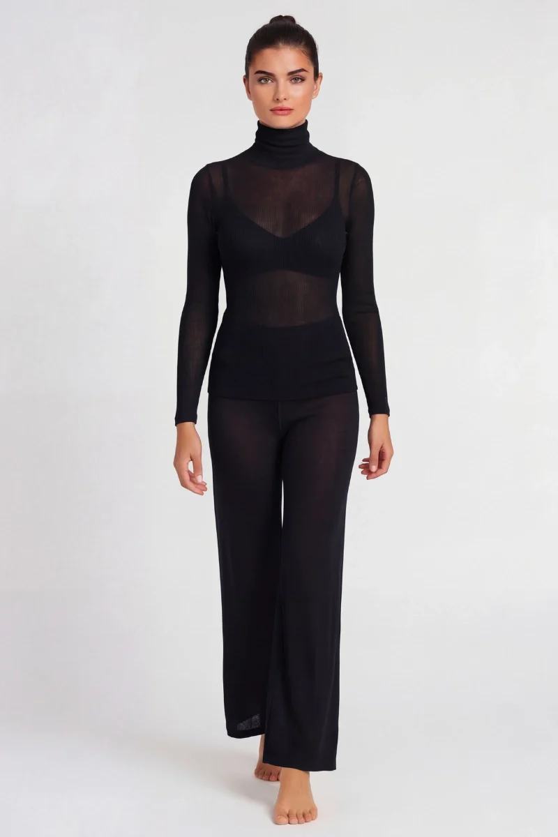 Dolcevita modal cashmere donna collo alto - Image 4