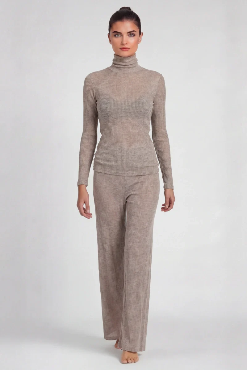 Dolcevita modal cashmere donna collo alto - Image 5