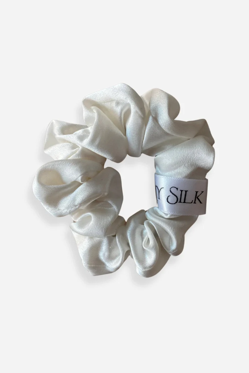 Elastici per capelli scrunchies in pura seta - Image 3