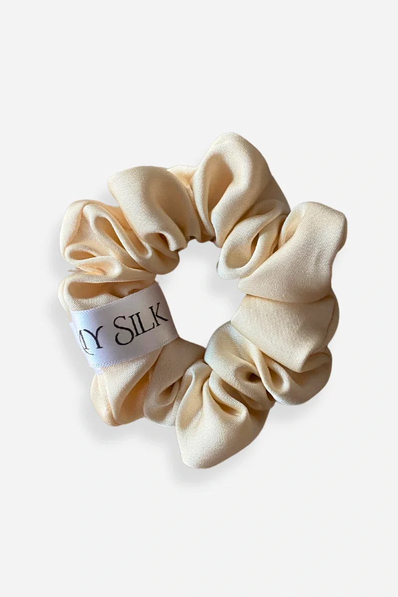 Elastici per capelli scrunchies in pura seta - Image 4