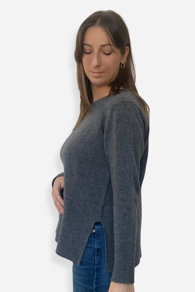 Maglia donna girocollo oversize in lana - Image 5