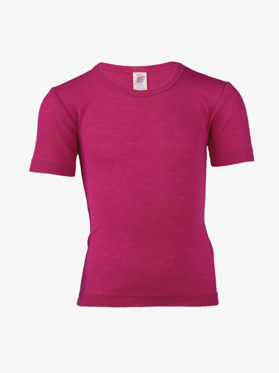 Maglia intima manica corta in Lana e Seta bambino - Image 3