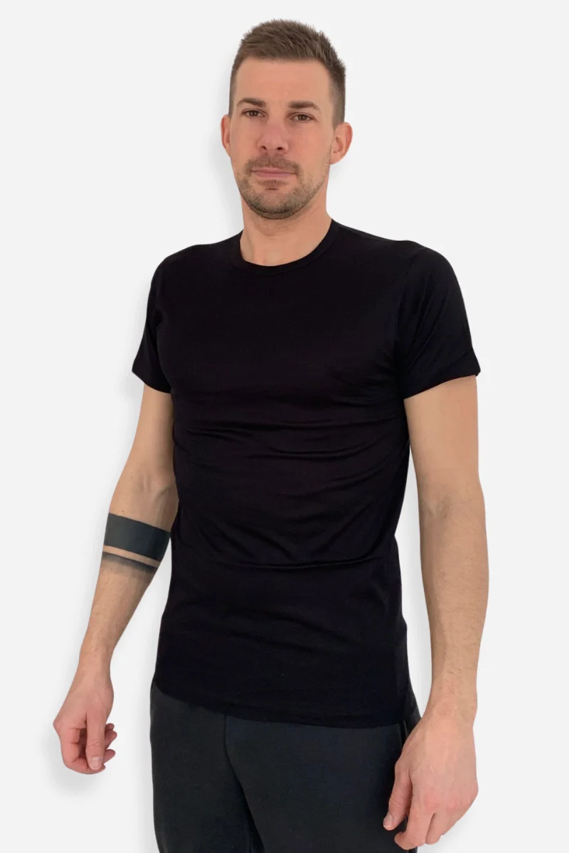 Maglia intima uomo girocollo in cotone filo di Scozia - Image 2