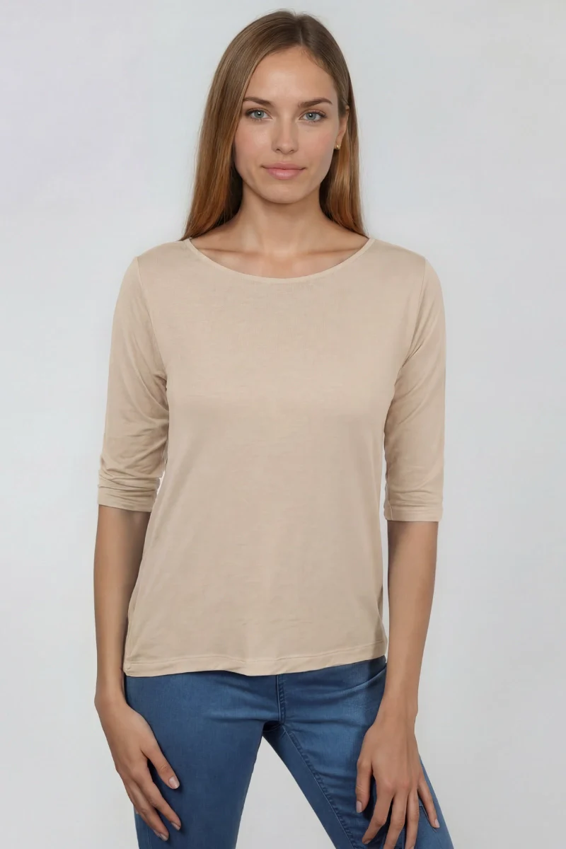 Maglia manica tre quarti donna in bamboo - Image 4
