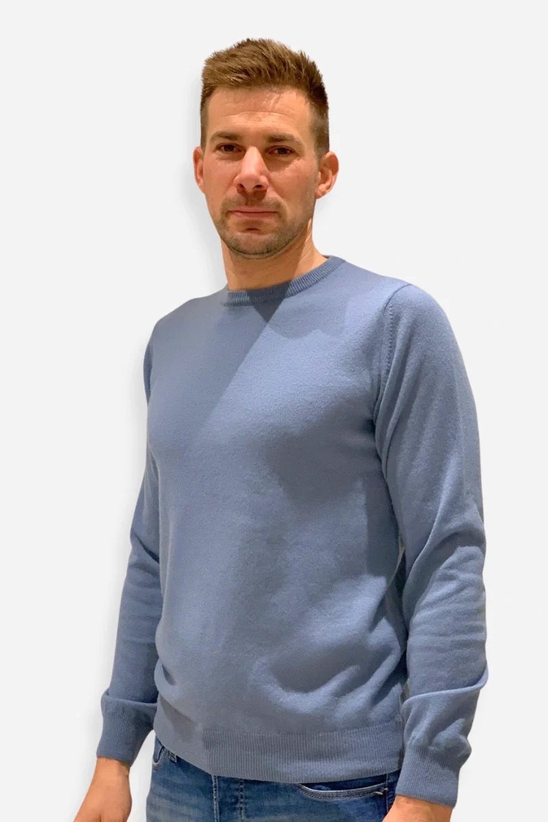 Maglione uomo girocollo in cachemire - Image 3