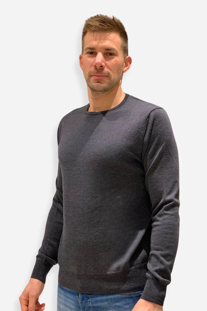Maglione uomo girocollo in cachemire - Image 5