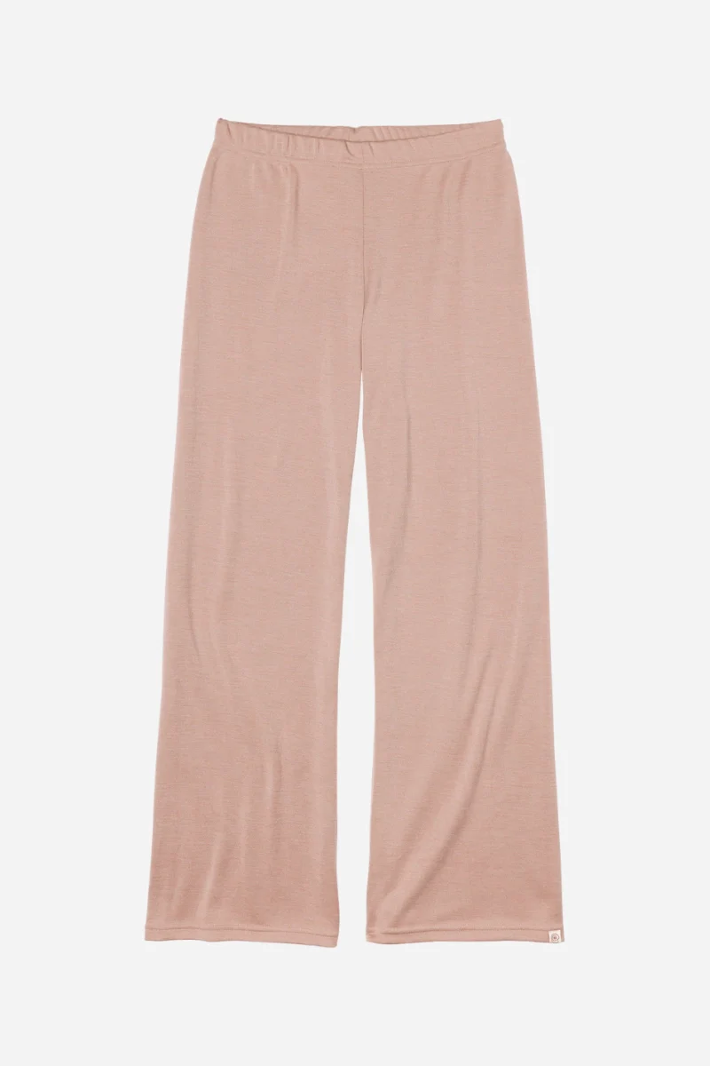 Pantaloni a palazzo donna in lana e seta Engel - Image 6