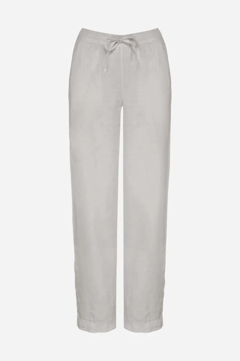 Pantaloni palazzo donna in lino - Image 9