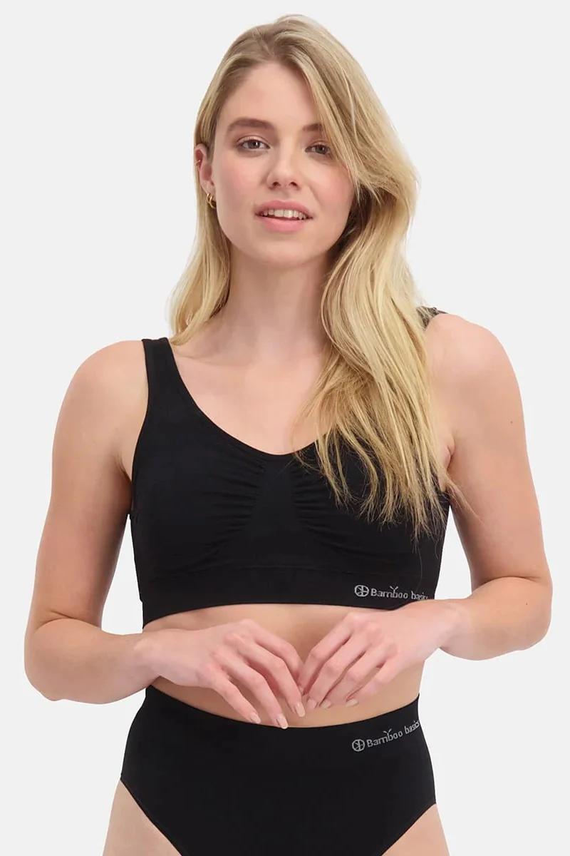 Reggiseno imbottito sportivo in bamboo