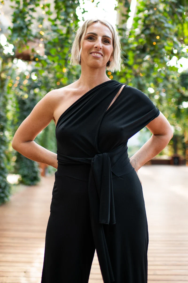 Tuta donna elegante trasformabile in viscosa - Image 3