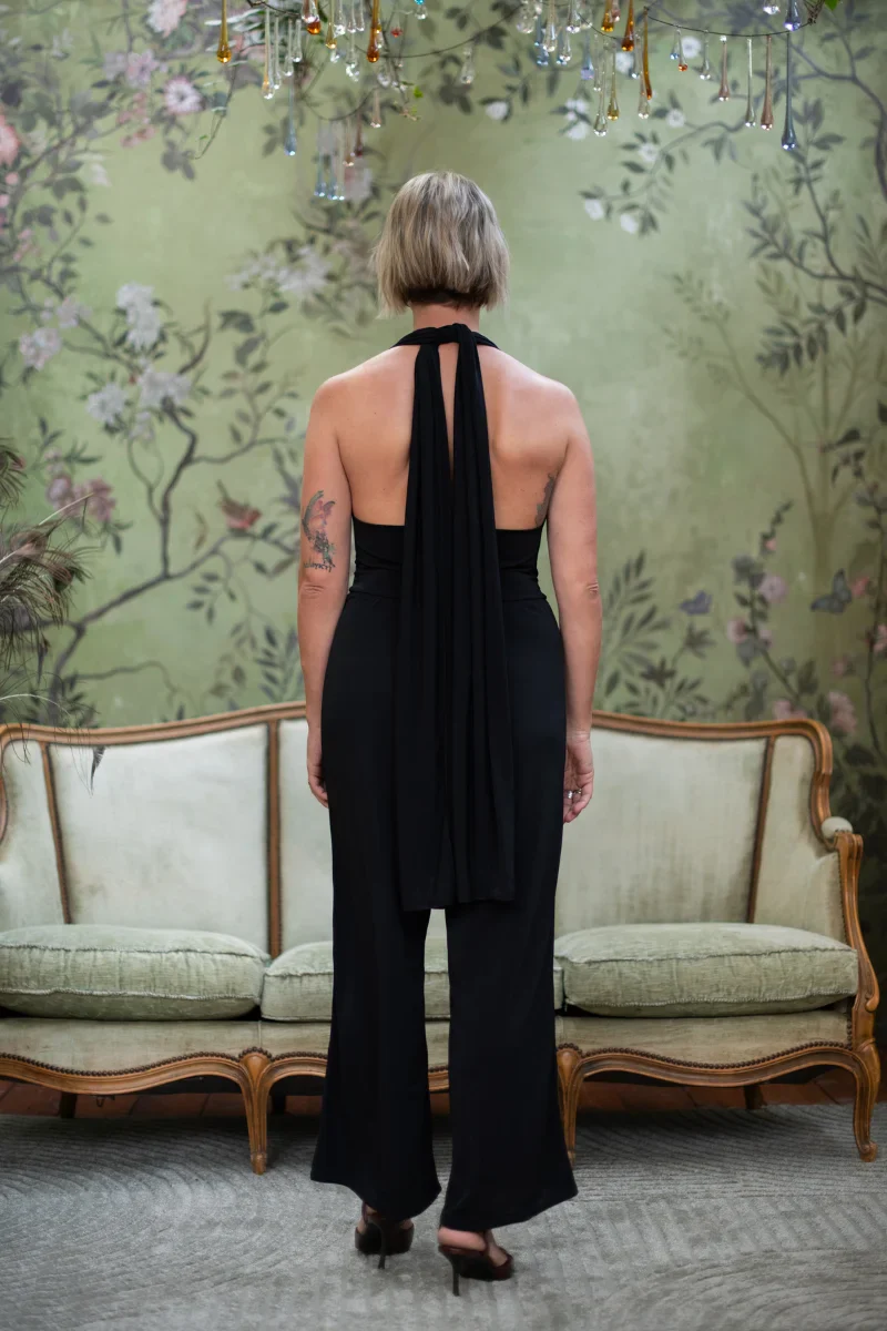 Tuta donna elegante trasformabile in viscosa - Image 5