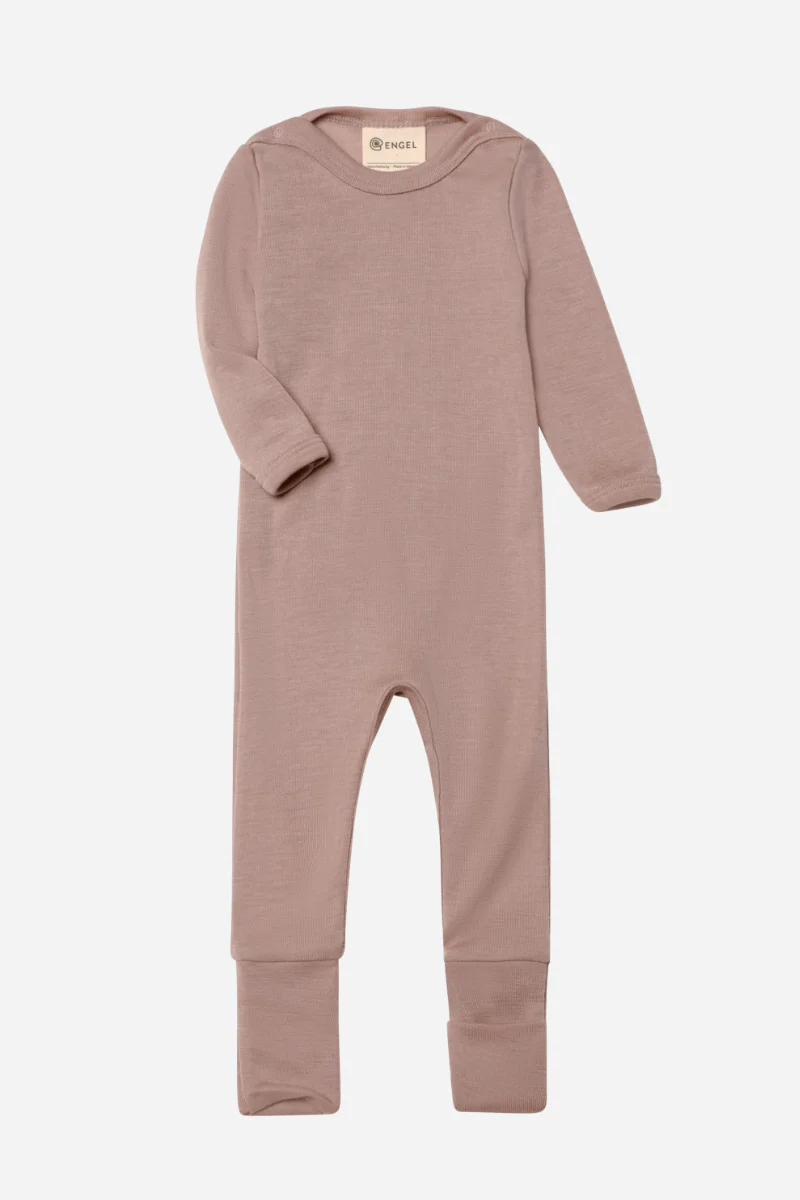 Tutina neonato con polsini in lana e seta - Image 3